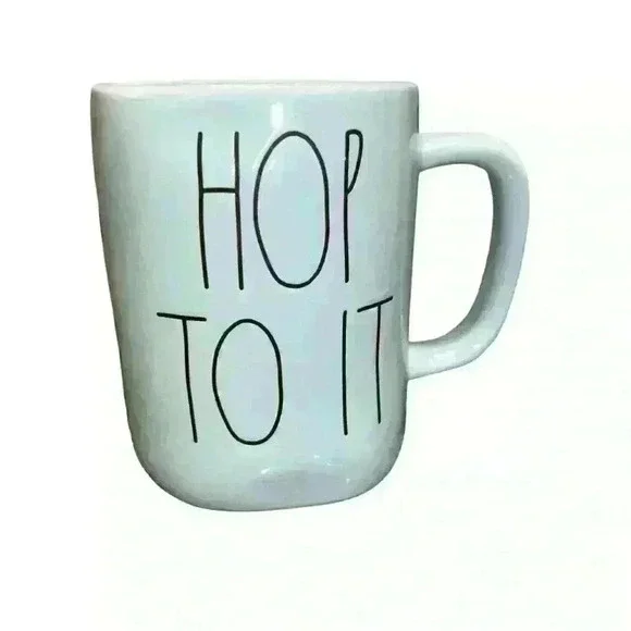 NWT Rae Dunn HOP TO IT Mug - Ceramic - very rare! - Picture 6 of 6